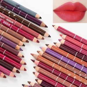 28Color Antifouling Lip Liner Professional Lipstick Pen Precise Waterproof Lip Outline Pencil Lip Makeup Lasting Eyeliner Creamy