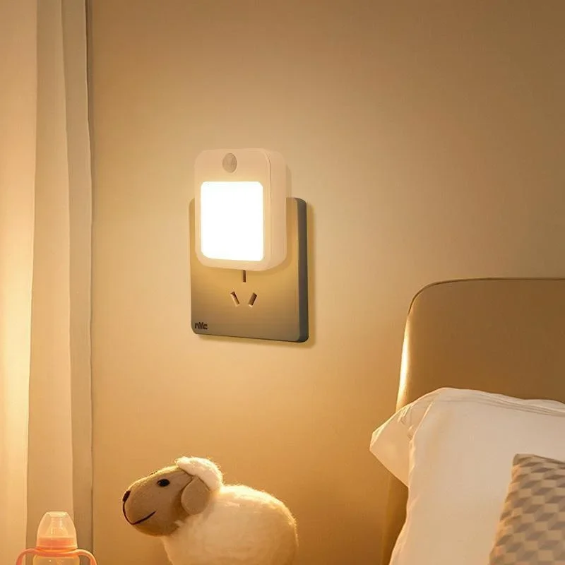 Motion Sensor LED Night Lights EU Plug Dimmable Cabinet Light for Baby Bedside Bedroom Corridor Wireless Night Lamp Lighting - Image 3