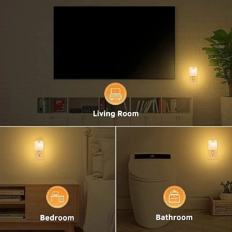 Motion Sensor LED Night Lights EU Plug Dimmable Cabinet Light for Baby Bedside Bedroom Corridor Wireless Night Lamp Lighting - Image 2