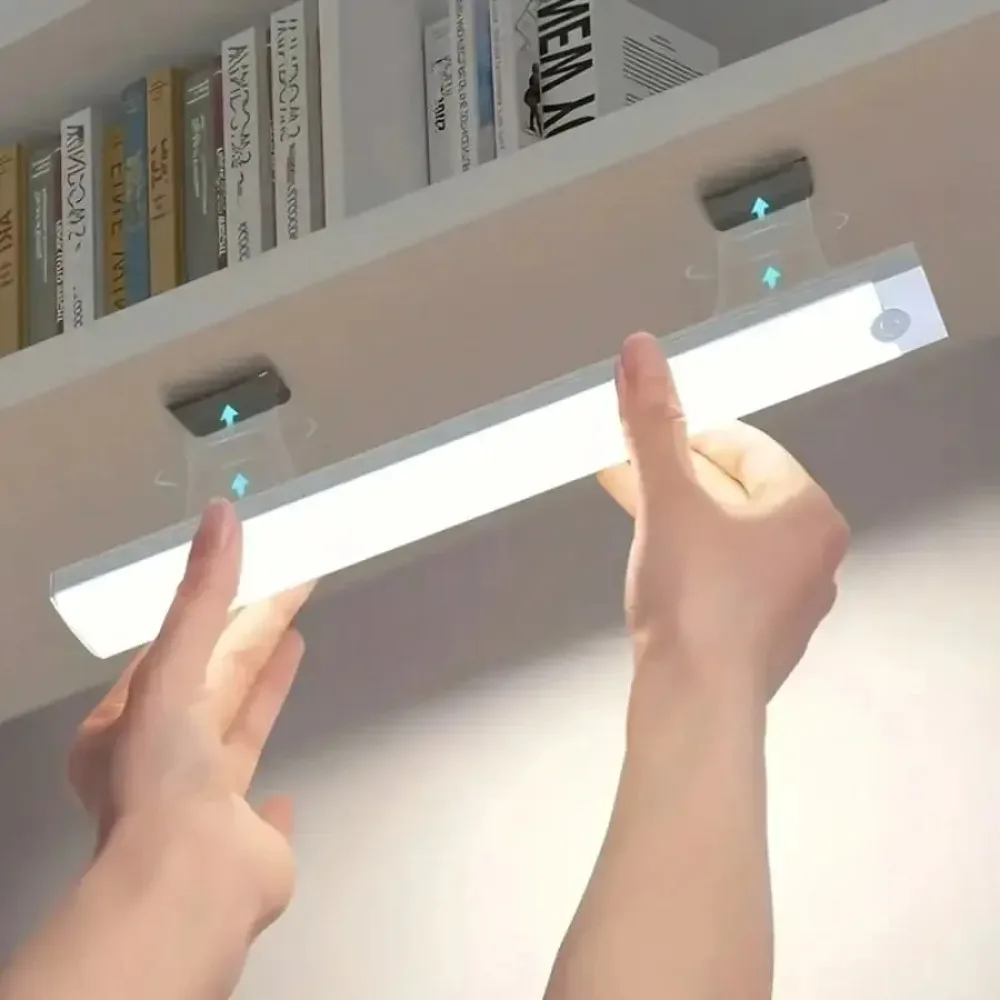 Under Cabinet LED Night Light Rechargeable Motion Sensor Lamp for Closet Wardrobe Kitchen Stairway Hallway 10 20 30 50cm - Image 6