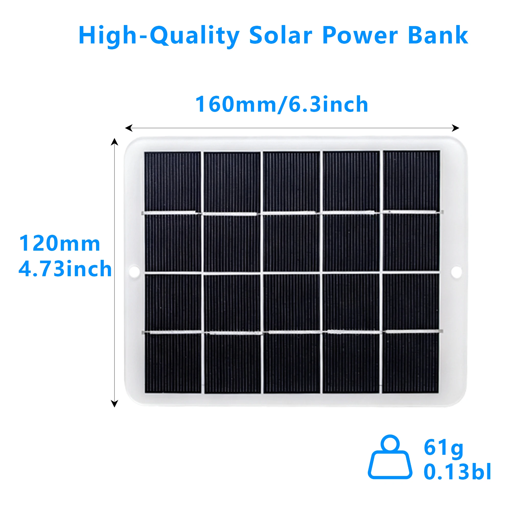 10W Portable Solar Panel Charger with USB | Outdoor Power Bank for Camping & Travel - Image 2