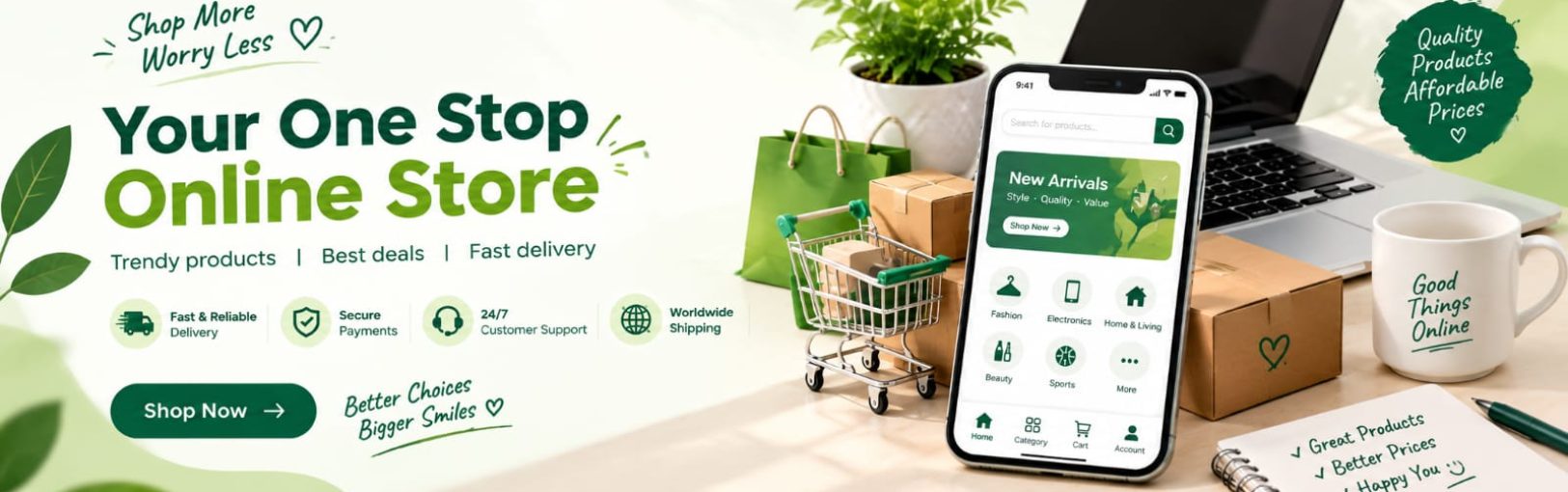Oraize smart products website banner featuring smart sensor lamp, jellyfish lamp, smartwatch and mini turbo fan with secure shopping, fast delivery and premium quality branding.